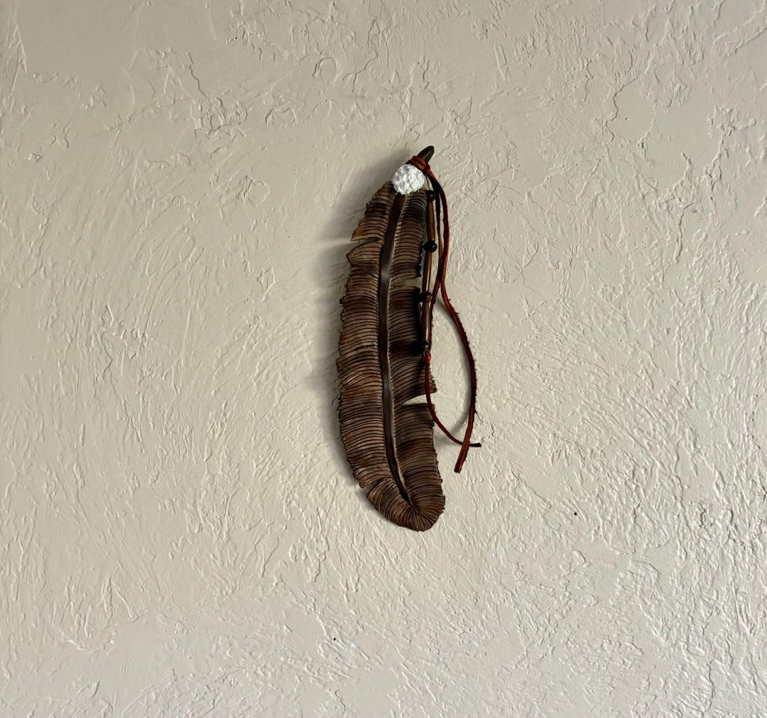 Eagle Feather - Clay Wall Art - Native American Inspired - Etsy