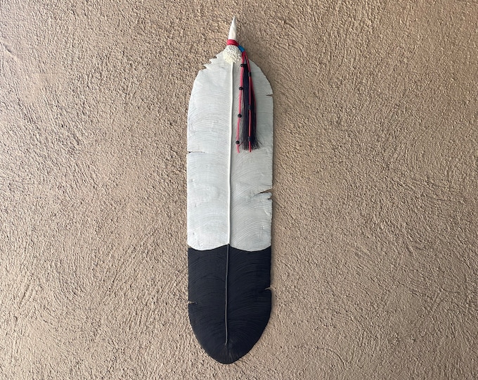 Eagle Feather - 29 Inches - Clay Wall Art - Native American Inspired - Etsy