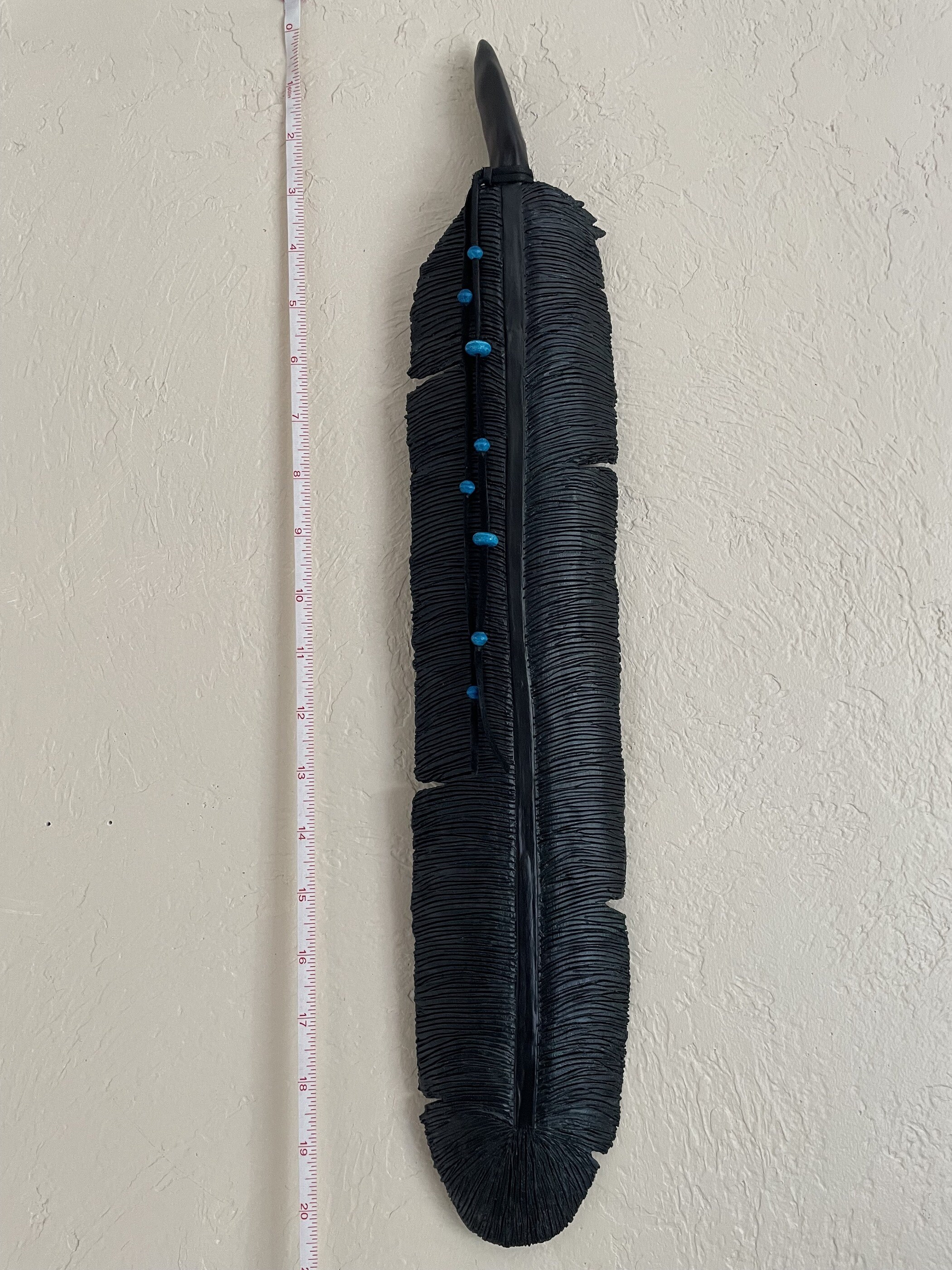Raven Feather Extra Large Clay Wall Art Native American Inspired - Etsy