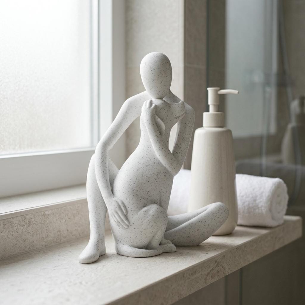 Skulptur aus ton mann lustig