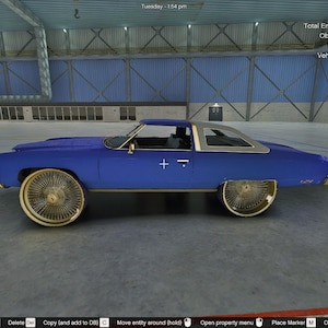 GTA 5 FiveM 1974 Impala on Gold Dayton Rims