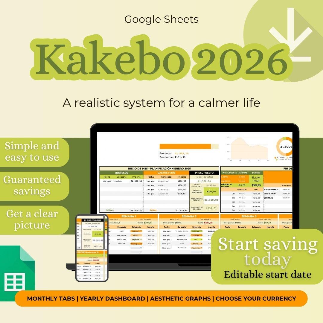 Tracking For Less Kakebo Method Expense Tracker and Budgeting System | Start Saving Today ...