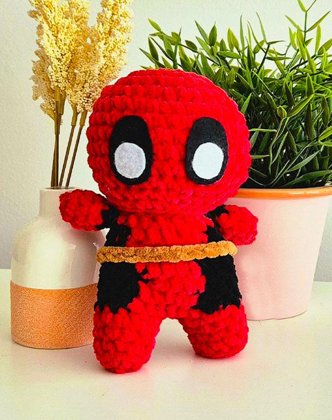 Deadpool Crochet Amigurumi Doll Pattern DIY Plushie Tutorial Instant ...
