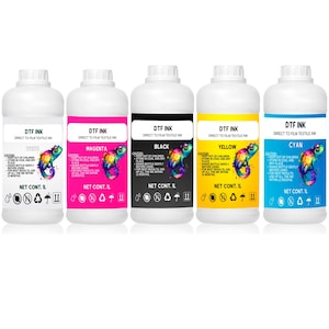 DTF Tinte – 1L | Hochwertige Direkt-auf-Film Druckfarbe
