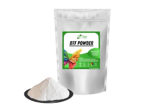 DTF PreTreat Powder for All Fabric: Jeans, Cotton T-Shirt & more.