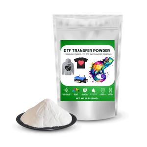 DTF PreTreat Powder für alle Stoffe: Jeans, Baumwolle, T-Shirt & mehr.