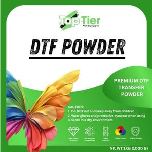 DTF PreTreat Powder for All Fabric: Jeans, Cotton T-Shirt & more. image 6
