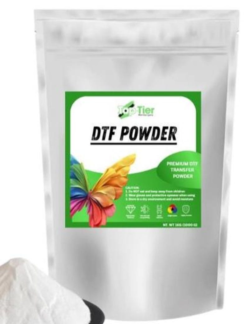 DTF PreTreat Powder for All Fabric: Jeans, Cotton T-Shirt & more. image 2