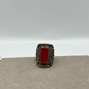 Beautiful 1 pc natural vintage ancient antique agate stone ring
