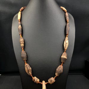 Beautiful 1 pc old antique ancient Himalayan indo Tibetan agate beads necklace