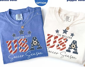 Sport Season USA Soccer Championship Game Day Family Matching Shirts 2026,Patriotic Soccer Team Fan Gift,American Pride Soccer Lovers Gift