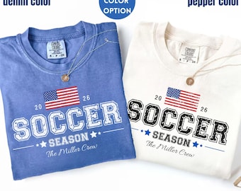 Sport Season USA Soccer Championship Game Day Family Matching Shirts 2026, Usa Flag Soccer Team Fan Gift,American Pride Soccer Lovers Gift