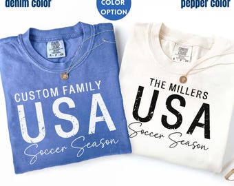 Sport Season USA Soccer Championship Game Day Family Matching Shirts 2026,Patriotic Soccer Team Fan Gift,American Pride Soccer Lovers Gift