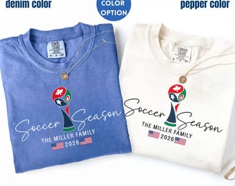 Sport Season USA Soccer Championship Game Day Family Matching Shirts 2026, Usa Flag Soccer Team Fan Gift,American Pride Soccer Lovers Gift