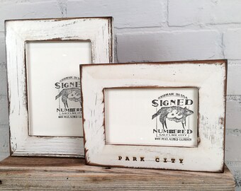 barn wood frame etsy