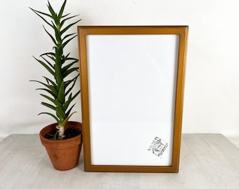 SHIPS TODAY - 13x19" Picture Frame - 1x1 Out Cove Style with Super Vintage Roman Gold Finish - In Stock - 13 x 19 Frame Gold Room Decor