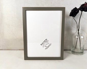 SHIPS TODAY - 9x12 Picture Frame - Peewee Style with Vintage Sable Gray Finish - In Stock - Handmade Frame 9 x 12 inch size