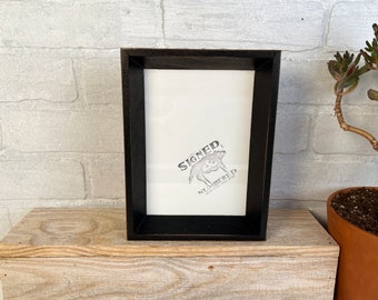 SHIPS TODAY - 5x7" Picture Frame - Park Slope Style with Vintage Black Finish - In Stock - 5 x 7 Photo Frame