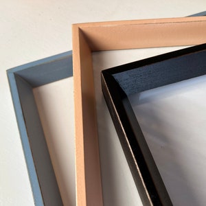 Vintage Color of Your Choice in Park Slope style - Choose your frame size - 2x2 up to 20x30&quot; - Rustic Modern Frame - Free Shipping