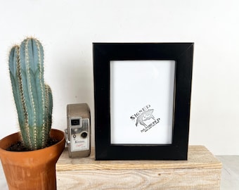6x8" Picture Frame - SHIPS TODAY - 1.5 Standard Style with Vintage Black Finish - In Stock - 6 x 8 Picture Frames Modern Decor