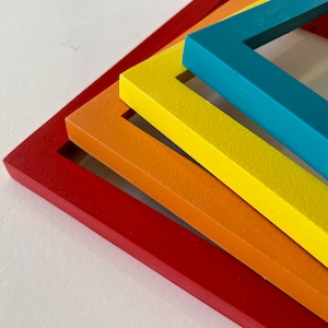 Color sólido de su elección en estilo plano 1x1 - Elija el tamaño de su marco: 2x2 hasta 18x24 pulgadas - Envío gratis