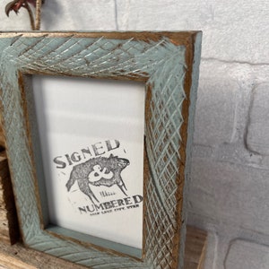Super Vintage Color of Your Choice in 1x1 Roughsawn Style Choose your frame size: 2x2 up to 18x24 inches - A4 size Picture Frames Bild 8