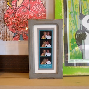 4x8 Picture Frame for 2x6 Photo Booth Strip in Shallow Bones and Color OF YOUR CHOICE Photo Booth Frame 2x6 Wooden Picture Frame image 5