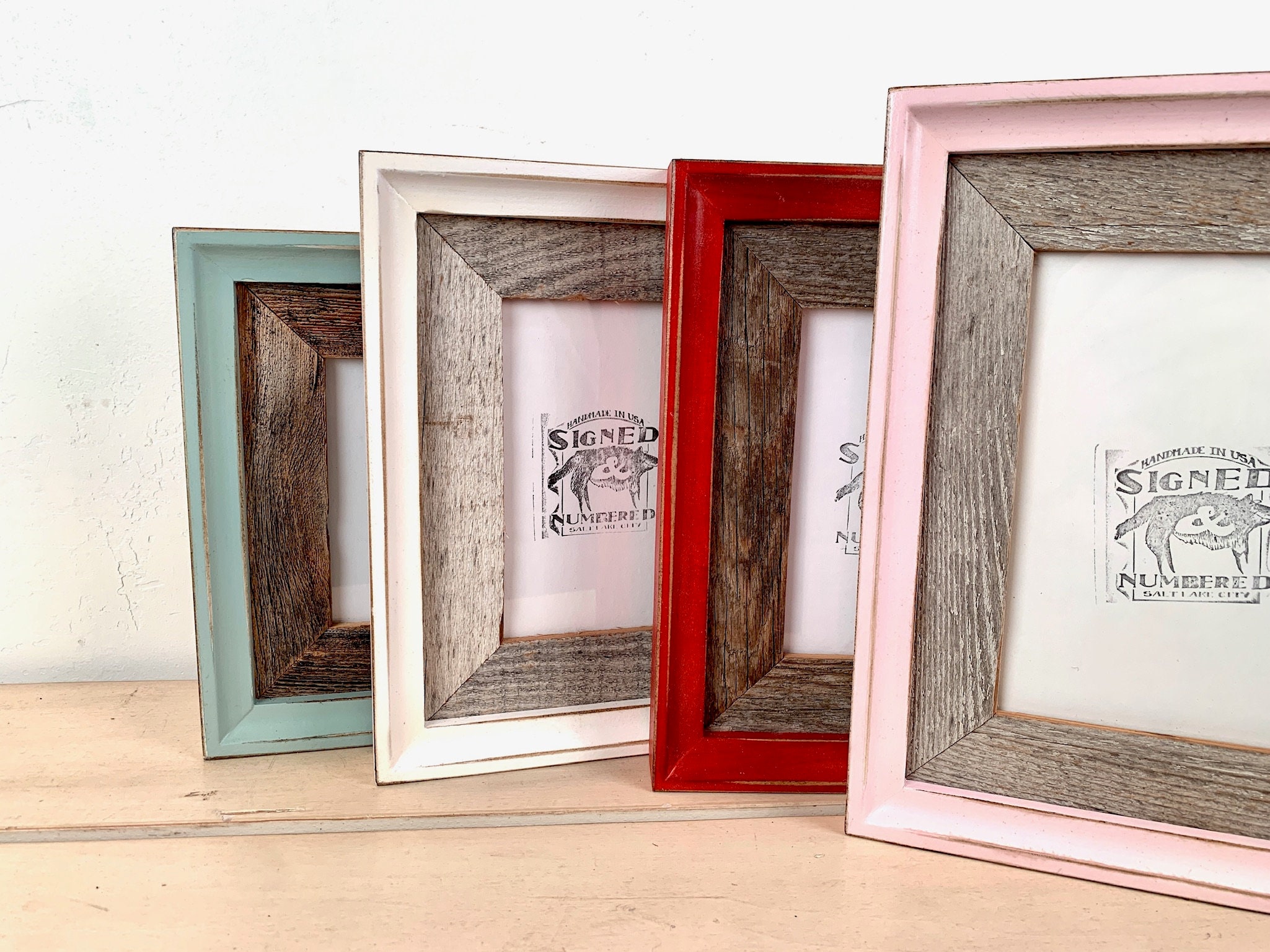 10x20 Rustic Wood Picture Frames, 2 inch Wide, Homestead Series