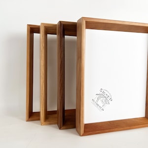 SHIPS RIGHT AWAY - 8x10 Picture Frame - Choose Your Natural Hardwood in Park Slope Style - In Stock - 8 x 10 Photo Frame Gallery Modern