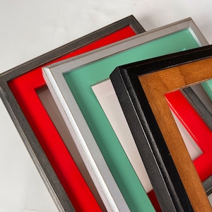 Vintage Color of Your Choice in 1.5 Build Up Outside Cove Style - Choose your frame size and color - FREE SHIPPING - 2 Color Frame