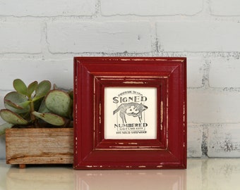 4x4 Square Photo Picture Frame in Mulder Style and Color OF YOUR CHOICE - 4x4 Photo Frame - 4x4 Picture frame - Handmade Wooden Frame