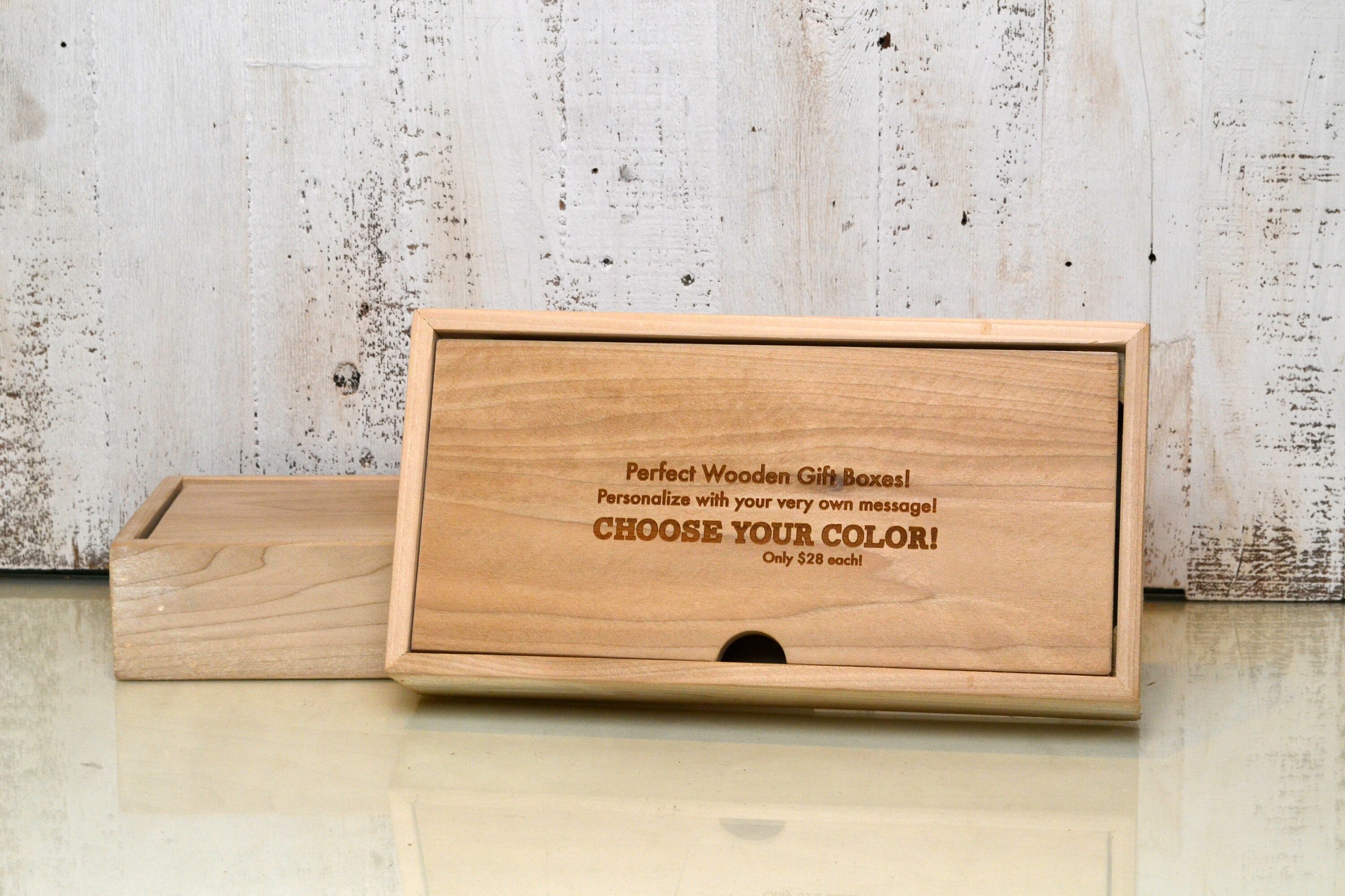 Wooden Keepsake Gift Box With Finish Color Of Your Choice Gallery Photo