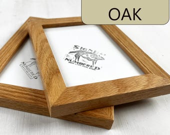 SHIPS RIGHT AWAY - 4x6, 5x7, 6x6, 6x8, 8x10, 11x14 - Choose Your Size - Peewee Style in Natural Oak Hardwood - In Stock