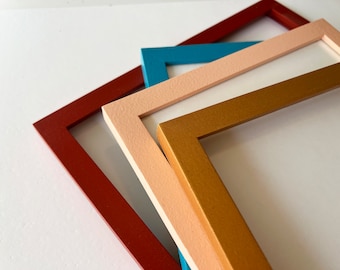 Solid Color of Your Choice in Peewee Style - Choose your frame size - 2x2 up to 14x14 inches / A3 Size - Free Shipping