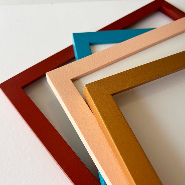 Solid Color of Your Choice in Peewee Style - Choose your frame size - 2x2 up to 14x14 inches / A3 Size - Free Shipping