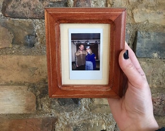 Picture Frame for Small Instant Camera Print in Your Choice of Style and Vintage Color - 3.25 x 4.5 inch Frame - Print Size 55 cm x 85 cm