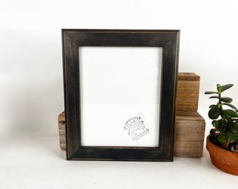 8x10 Picture Frame - SHIPS TODAY - 1.5 Outside Cove style with Vintage Gray Wash Finish - In Stock - 8 x 10 Photo Frame
