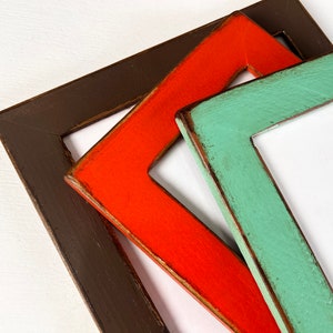 Super Vintage Color of Your Choice in 1.5&quot; Reclaimed Cedar Choose your frame size: 3x3, 2x6, up to 20x30 inches - A3 11.7x16.5&quot; size