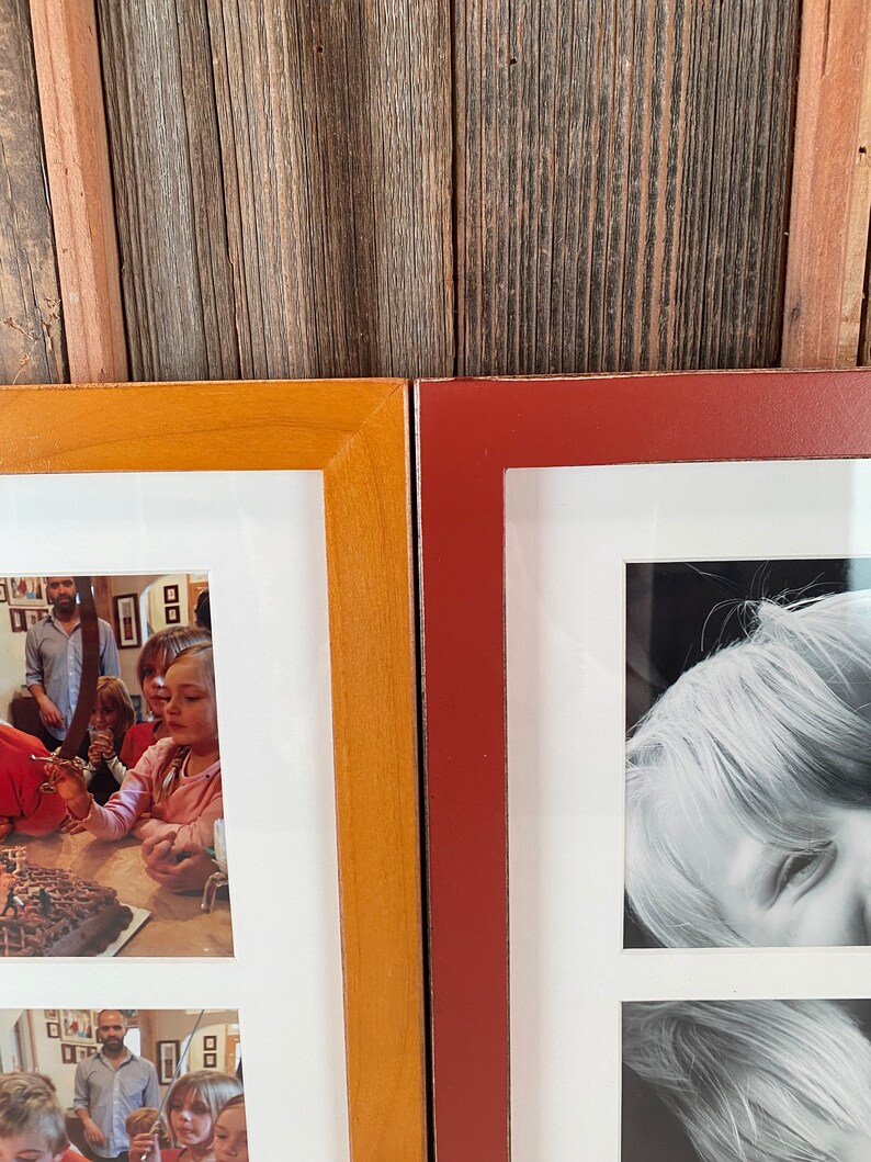 10x13 Picture Frame Mat Windows Fit 2 5x7 Photos in 1x1 Flat Etsy
