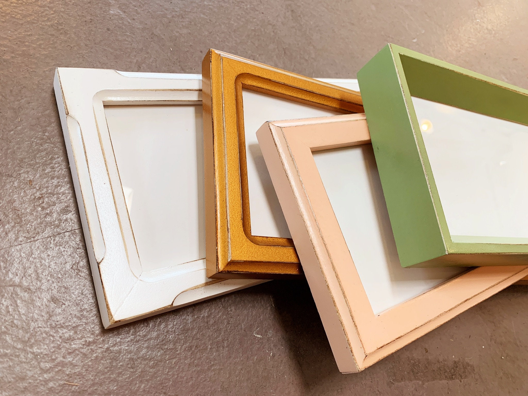Soda Lilac Retro Style Photo Picture Frames & choice of Colour Mounts 29 x 15mm 