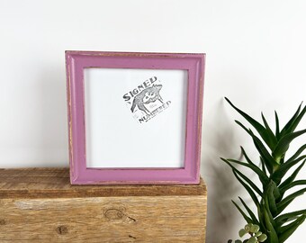SHIPS RIGHT AWAY - 6x6 Picture Frame in Foxy Cove Style with Vintage Violet Finish - In Stock - 6 x 6 Photo Frames on Sale Purple