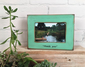Personalized Frames - Choose Your Size and Message - Reclaimed Cedar in Various Colors - Sizes 2x2 up to 8x10 inches- Vertical or Horizontal