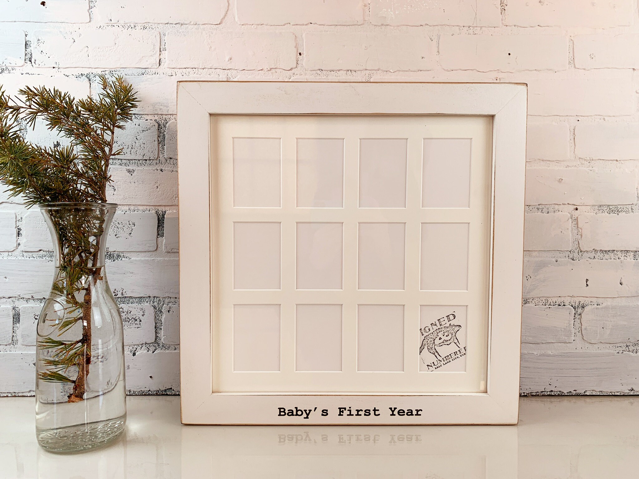 14x14 School Days Or Baby S First Year Frame In Color Of Your