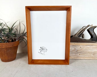 SHIPS TODAY 8.3x11.7" A4 Size Picture Frame - Park Slope Style with Solid Wood Tone Finish - In Stock - Handmade 8.3 x 11.7 inch Frame