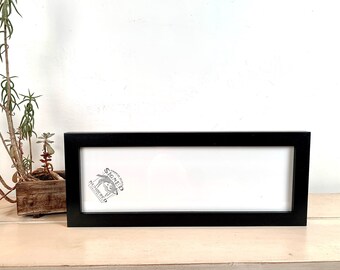 5x15" Picture Frame - SHIPS TODAY - 1x1 Flat Style with Solid Black Finish - In Stock - 15 x 5 Panoramic Photo Frame