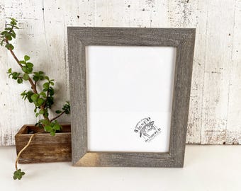 8.5x11 Picture Frame in Rustic Natural Reclaimed Cedar - IN STOCK - Same Day Shipping - 8.5 x 11 Upcycled Wood Photo Frame Reclaimed