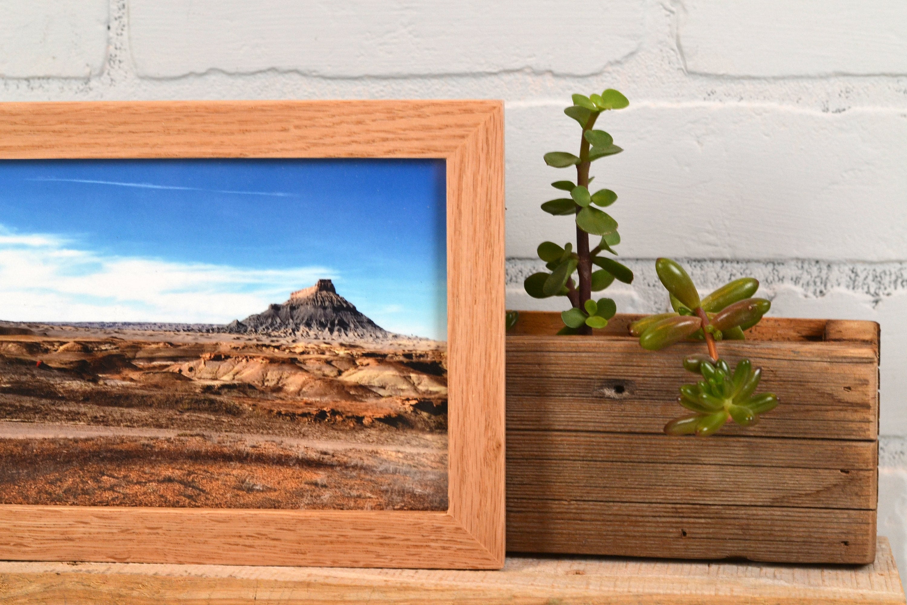 Natural OAK Picture Frame in Peewee style Choose Size 2x2 up to 14x14