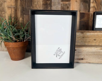 SHIPS TODAY - 8x11 Picture Frame - Park Slope Style with Vintage Black Finish - In Stock - Modern Solid Wood Frame 8 x 11