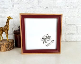 SHIPS TODAY - 7x7 Picture Frame - Foxy Minus Style on Alder with Wine Wash Finish - In Stock - 7 x 7 Square Photo Frame