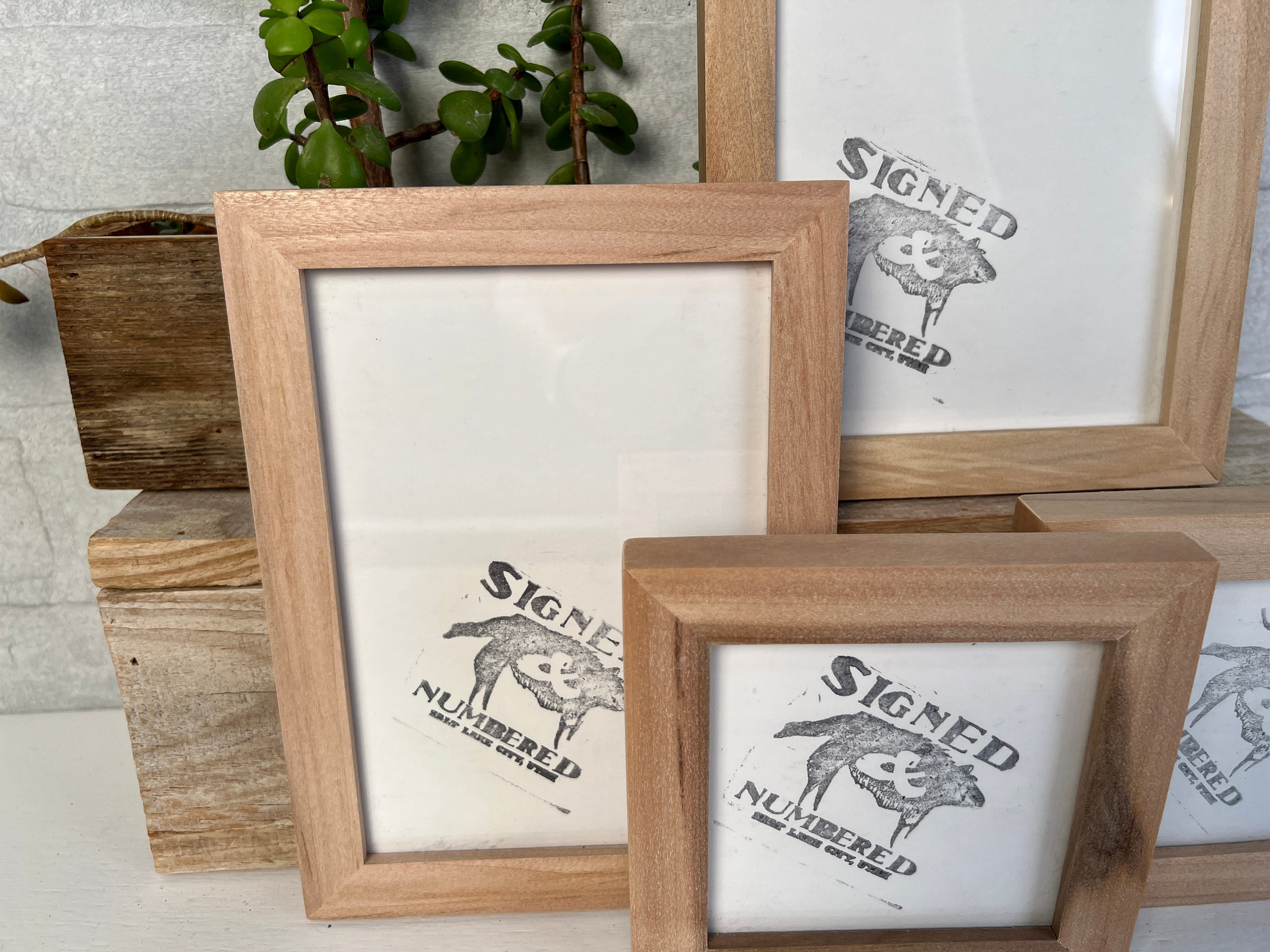 4x6 Wood Frame on Stand - Oak & Willow